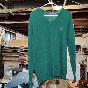 Vintage Macys Mens Store Green Mens Sweater L